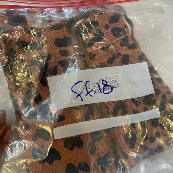 We the free cheetah print full front zip mini skirt 27 regular 100% cotton - Picture 8 of 8